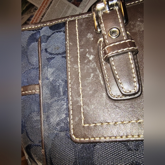 Coach Leatherware 1941 Navy Blue Shoulder Bag - Picture 6 of 10